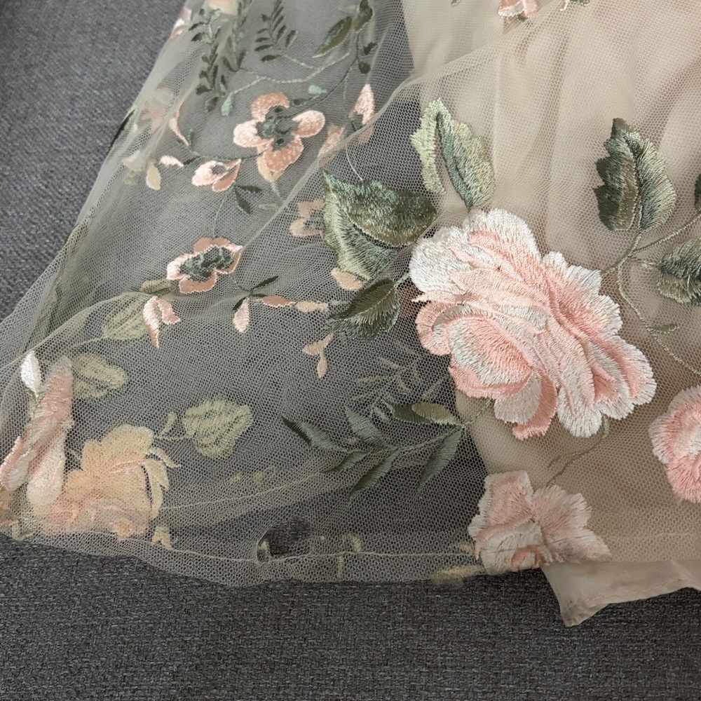 Jenny Yoo Floral Dress in Enchanted Floral Soft Blush - Picture 9 of 9